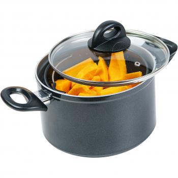 Genius Spaghettitopf „Cerafit Magic Pot“ – 24 cm Topf, Sieb und Glasdeckel