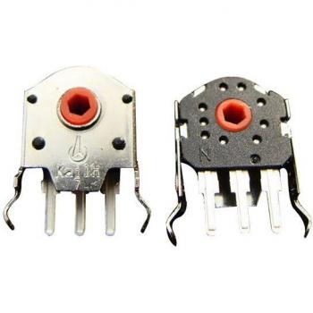 Mouse Wheel Encoder with Red Core, 7/9/10/11mm