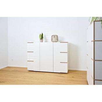 Rangement Side Tojo – armoire blanche, 150 cm, unisexe