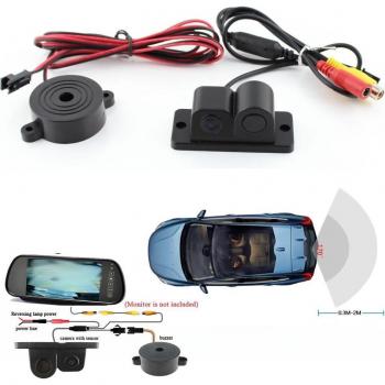 Telecamera Retromarcia Con Sensore Di Parcheggio 2 In 1 Angolo 170° Notturna - Trade Shop Traesio