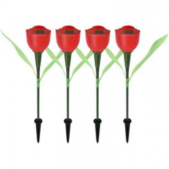 Solar-Powered LED Tulip Lamp