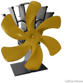 Heat Powered Fireplace Fan with 6 Blades