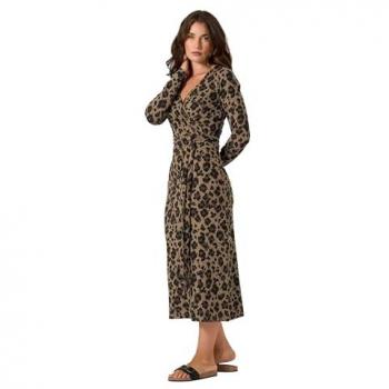 Mise en Valeur Longue Sally – Robe à Motif Animal – Taille 46