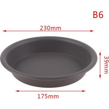 Bandeja para plantas de plástico marrón