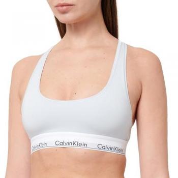 Bralette Calvin Klein Modern Cotton Sin Foam para Mujer, Racerback, Color Azul, Talla S