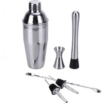 Ensemble de Shakers à Cocktail 750ml en Acier Inoxydable - 6 Pièces
