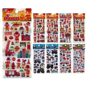 3D Foam Badge Stickers – Emergency Edition