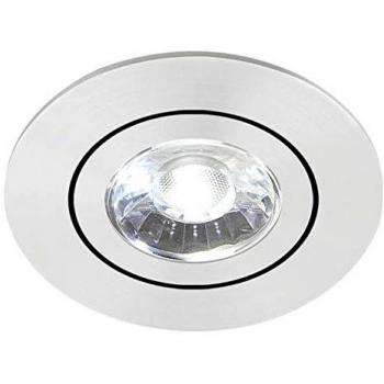 Brumberg LED-Einbaustrahler 6W rund Aluminium matt 3000K