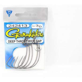 Gamakatsu 3/0 Deep Throat Worm Hook NSB