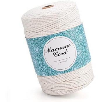 FAMEMII Natur Makramee Garn 3 mm x 300 m