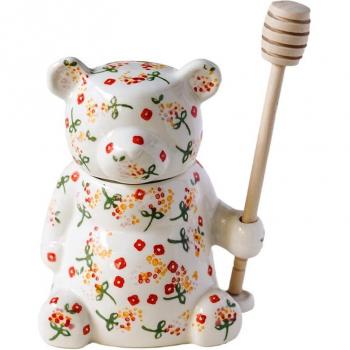 Golden Wave Bear Honey Jar