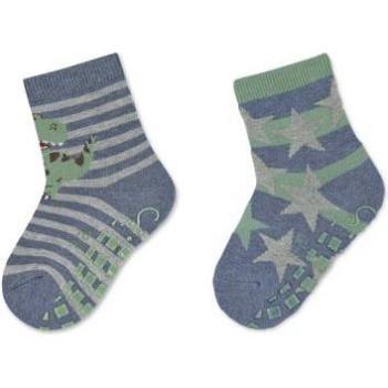 Calzini Antiscivolo Sterntaler T-Rex e Stelle Blu Inchiostro