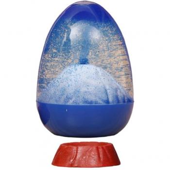 Sablier liquide volcanique en verre