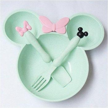 3-piece Cartoon Baby Dinnerware Set