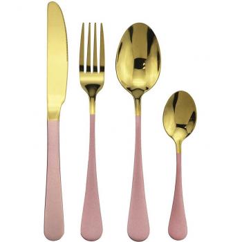Couverts en acier inoxydable 304 couleur Rose Or (16/24)