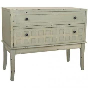 WANDERLUST DECO Cómoda Recibidor de Madera Verde 88x38x72