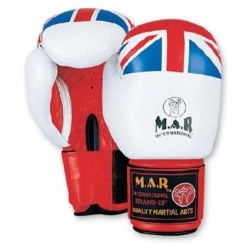 MAR INTERNATIONAL Designer Kickboxing Gloves with Moulded Foam Padding – Thumb Lock Design, Rex Leather 10oz