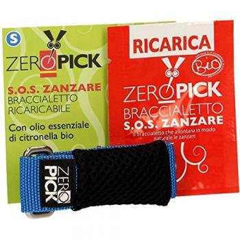 Pulsera antimosquitos azul con extracto de citronela natural