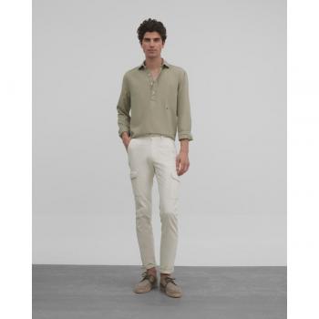Pantalón Sport Lino Beige Silbon Hombre