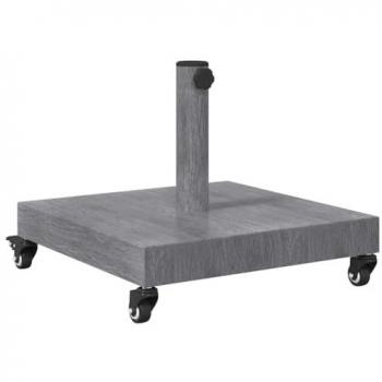 Soporte para paraguas de jardín madera gris oscuro vidaXL