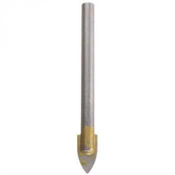 Wolfcraft Glas- und Fliesenbohrer 6 mm, 100 mm Länge, Zylinderschaft