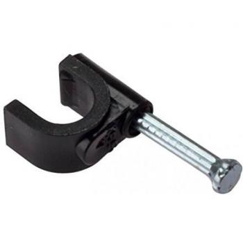 Forgefix RCC67B Round Coax Cable Clip - Black