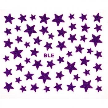 3D Glitter Star Nail Art Stickers