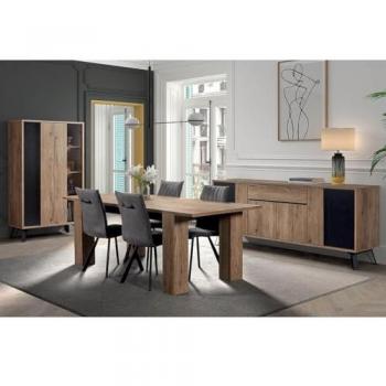 CARSON – Set de séjour 180‑230 cm, table allongée