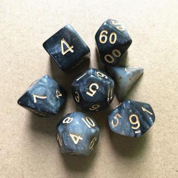 Juego de Dados Brillantes - 7 Piezas