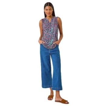 Culottes en denim large Roman