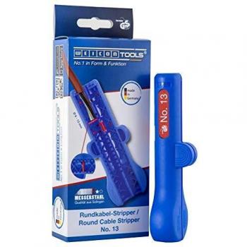 WEICON Rundkabel-Stripper No. 13 blau/rot, Schiebeblister