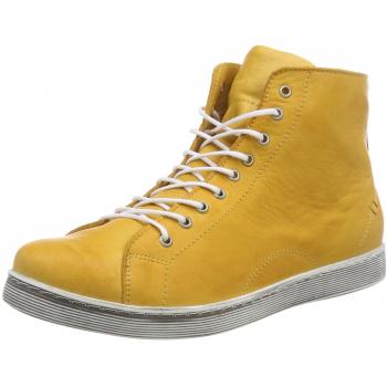 Andrea Conti Damenstiefel Stiefeletten Sneaker in Gelb (Ocker)
