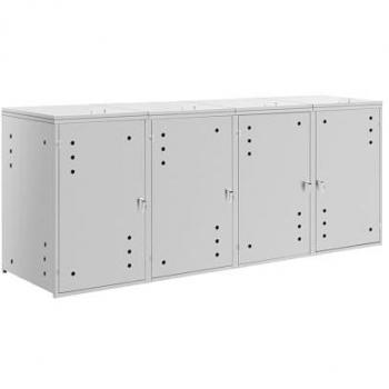 Cache-poubelle ventilé Uniprodo - 4 x 240 l