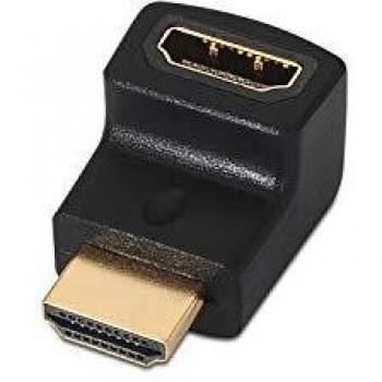 Adattatore HDMI Angolato Aisens A121-0124 - HDMI Maschio a HDMI Femmina 90° Nero