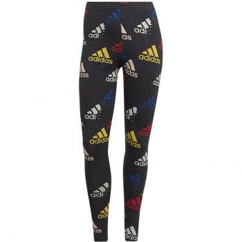 Malla Larga Adidas Essentials Gris Oscuro con Logo Azul y Blanco