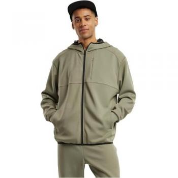 Urban Classics Veste Fleece – Hoodie Zippé, Sélection S à XXL, Hommes, Vert