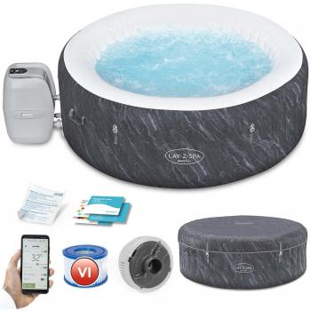 Boracay Lay-Z-Spa AirJet Plus Jacuzzi BESTWAY 4-osobowe + Pompa + Aplikacja