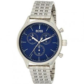 Hugo Boss Men's Quartz Chronograph Watch with Stainless Steel Strap 1513653