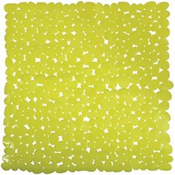 Tappeto Doccia Antiscivolo in PVC Verde Pietre 53x53cm