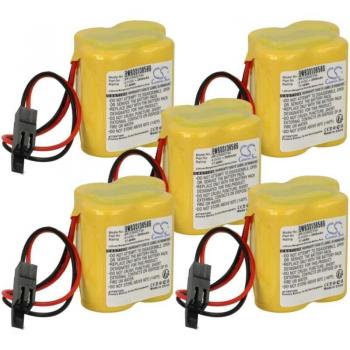Vhbw - 5-Pack 2900 mAh Battery for GE Fanuc Robotics 18-T
