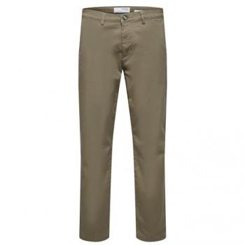 Pantaloni Chino Slim Fit Unicolore Modello 'NEW Miles' 33/30 - Uomo - Cammello