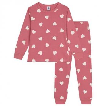 Petit Bateau Pyjama en coton imprimé motif cœur enfant 10A