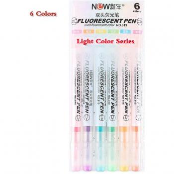 6er Set Farbige Mildliner Textmarker