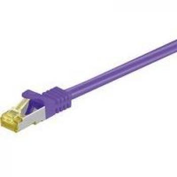 MicroConnect - Netzwerkkabel - RJ-45 (M) zu RJ-45 (M) - 5 m - SFTP, PiMF -Cat.7 Rohkabel - ohne Haken - lila