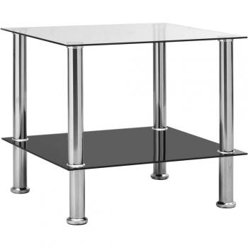 Mesa de Suporte Vidro Temperado VidaXL 45x50x45cm