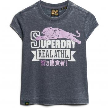 Maglietta Superdry Varsity Burnout Cap Eclipse Navy L