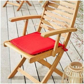 Cuscino di Supporto Sedia Poltrona Feria Rosso 38x3cm