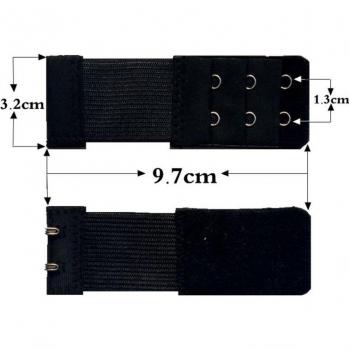 Women's Soft Bra Extender - 5 Color Options, 3 Rows, 2 Hooks