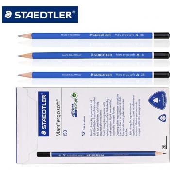 6-Pack Staedtler 150 Mars Ergo Soft HB B 2B Triangular Pencils