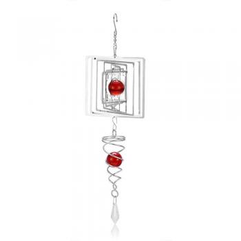 Nordic Style Metal Wind Chime with Crystal Ball